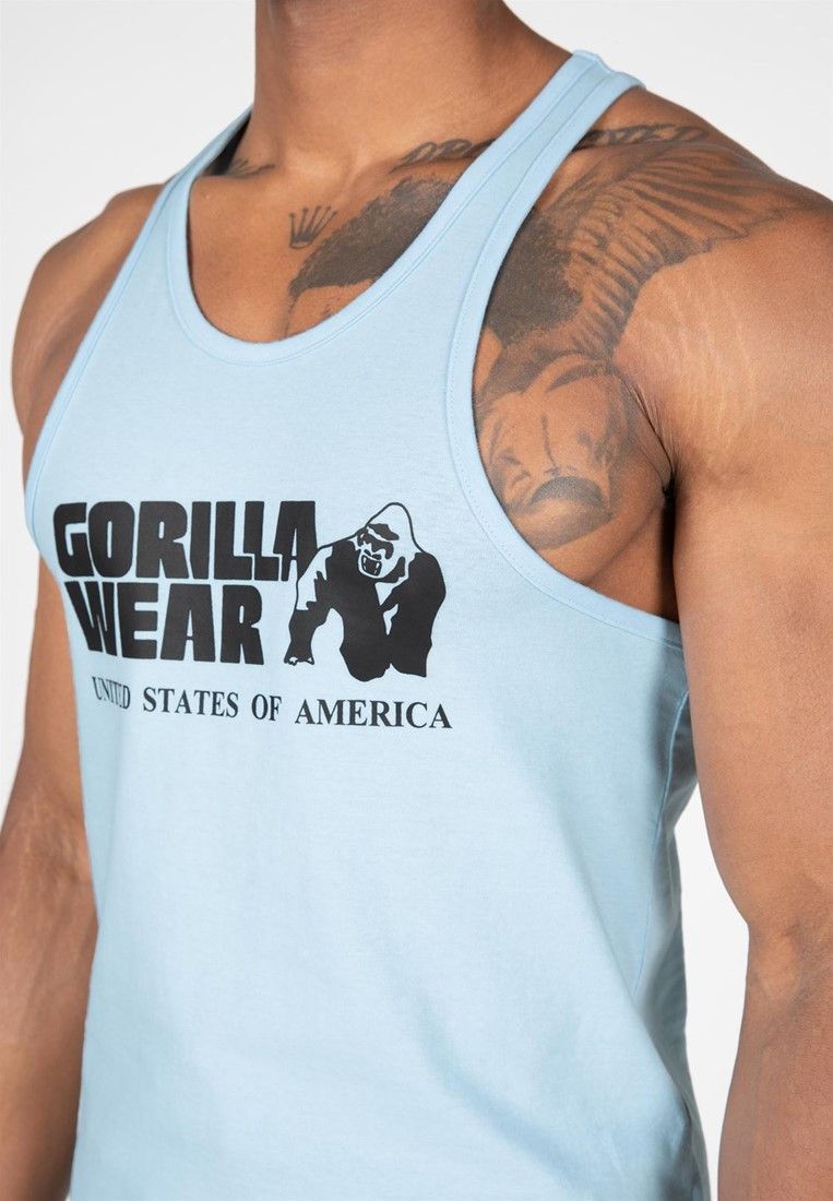 GORILLA WEAR - CLASSIC TANK TOP - VILÁGOSKÉK TRIKÓ