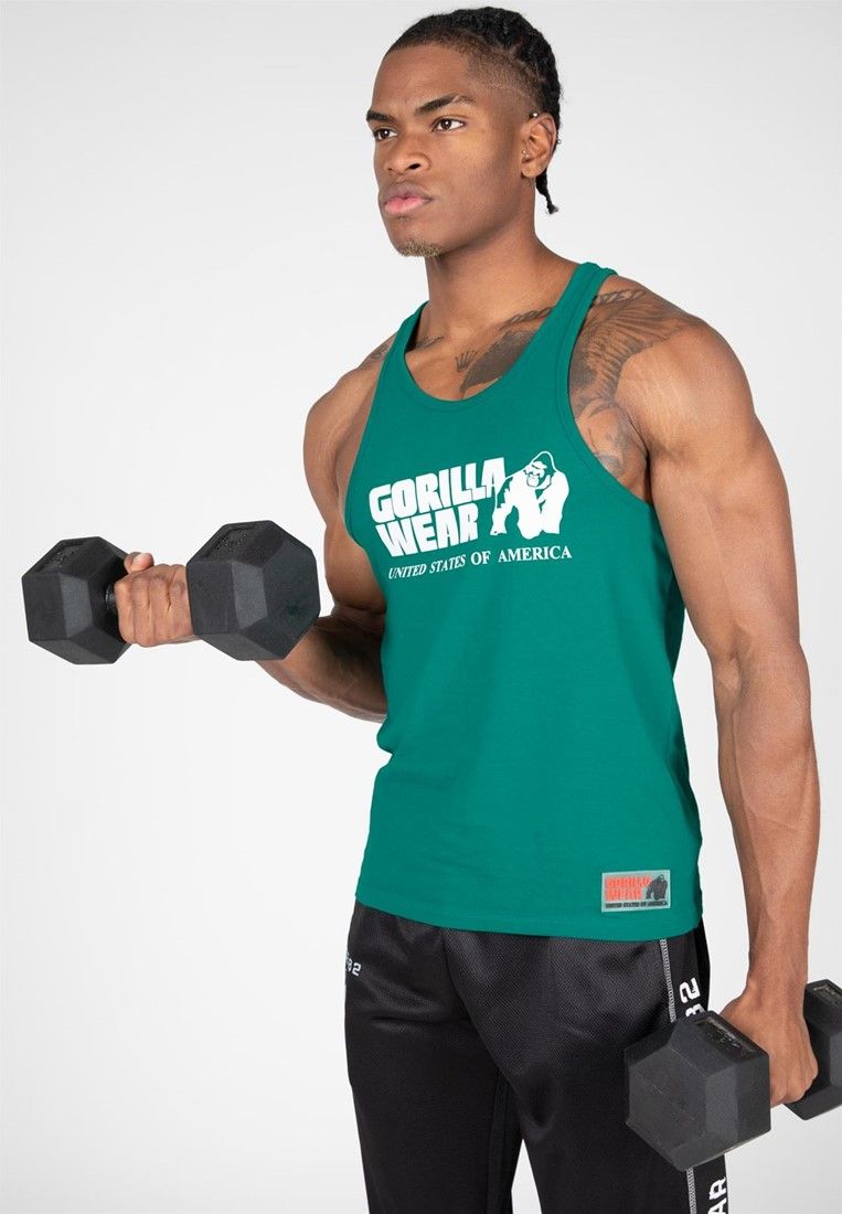 GORILLA WEAR - CLASSIC TANK TOP - TEAL GREEN/KÉKESZÖLD TRIKÓ