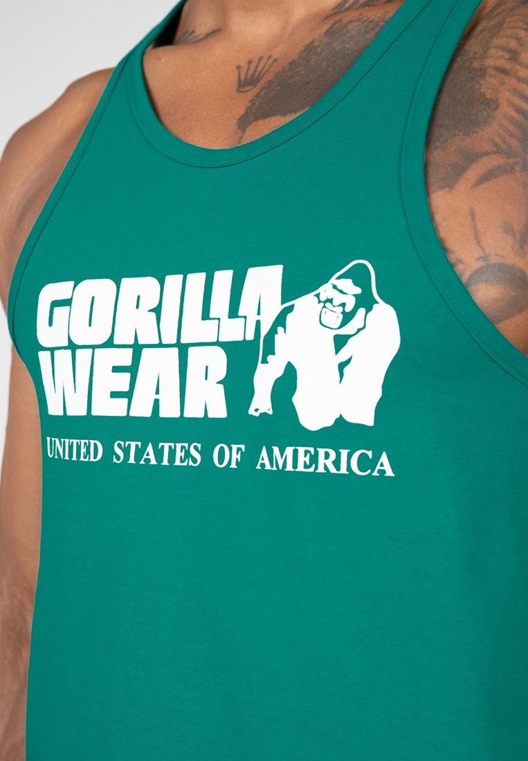 GORILLA WEAR - CLASSIC TANK TOP - TEAL GREEN/KÉKESZÖLD TRIKÓ