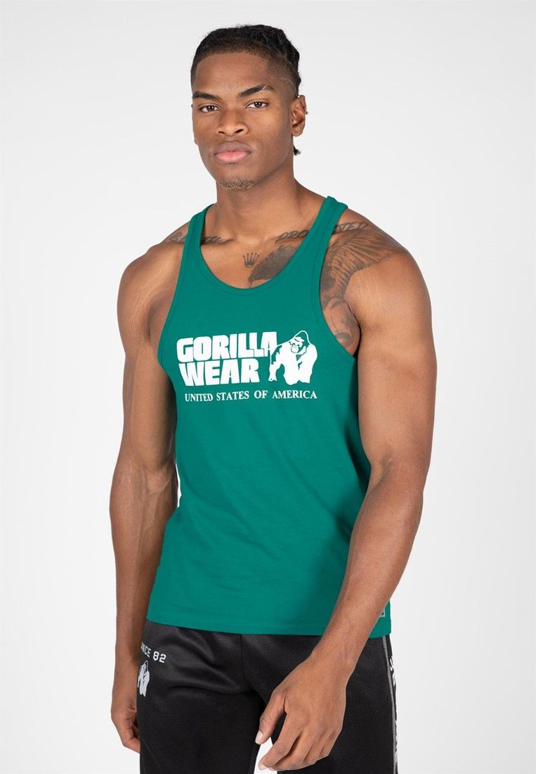 GORILLA WEAR - CLASSIC TANK TOP - TEAL GREEN/KÉKESZÖLD TRIKÓ