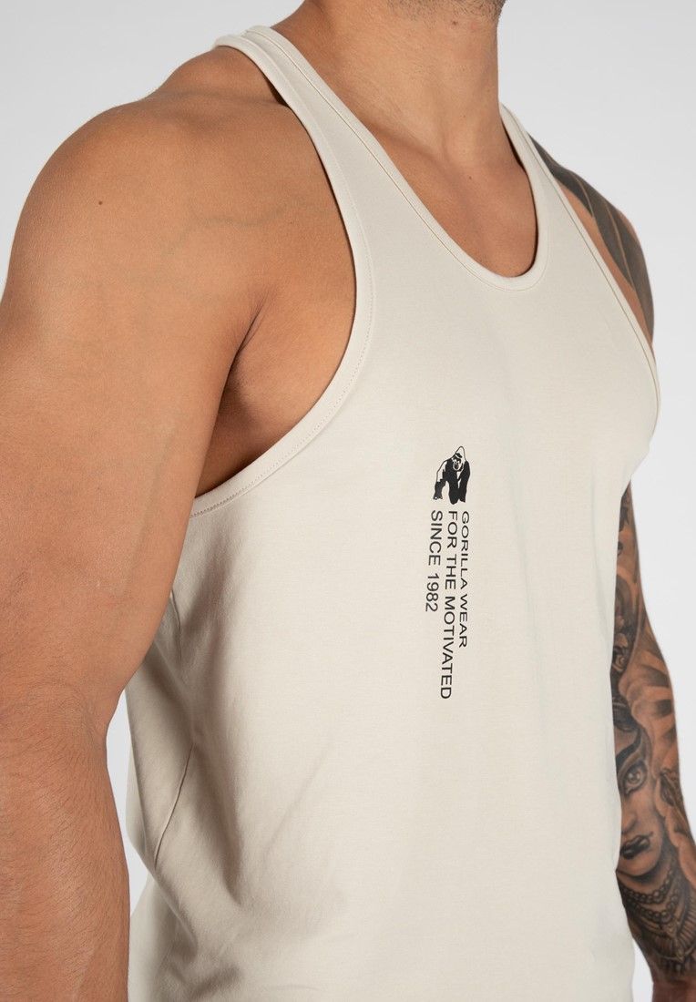 GORILLA WEAR - CARRIZO TANK TOP - BEIGE/BÉZS TRIKÓ