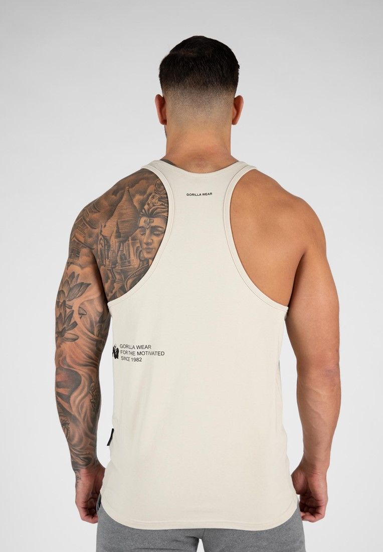 GORILLA WEAR - CARRIZO TANK TOP - BEIGE/BÉZS TRIKÓ