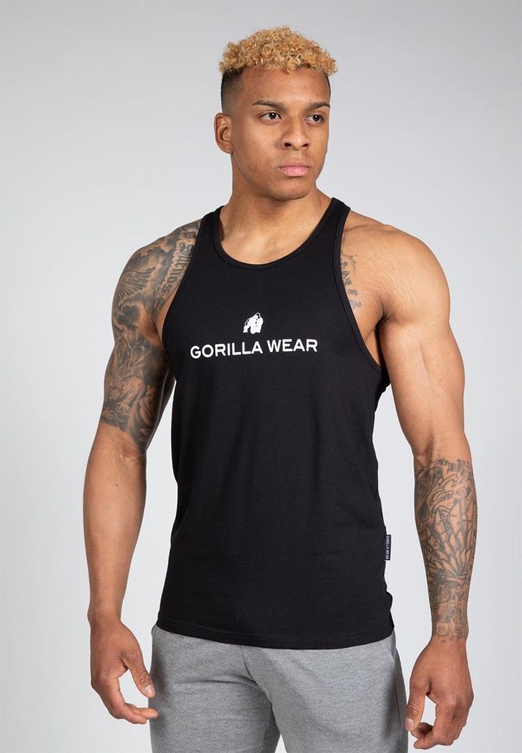 GORILLA WEAR - CARTER STRETCH TANK TOP - FEKETE TRIKÓ