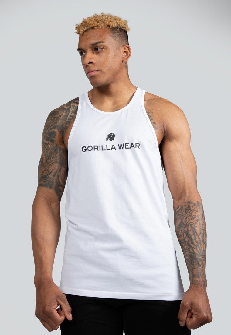 GORILLA WEAR - CARTER STRETCH TANK TOP - FEHÉR TRIKÓ