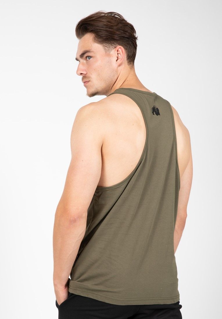 GORILLA WEAR - EVANSVILLE TANK TOP - ARMY ZÖLD TRIKÓ