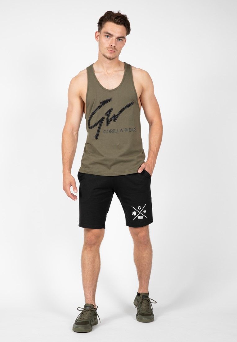 GORILLA WEAR - EVANSVILLE TANK TOP - ARMY ZÖLD TRIKÓ