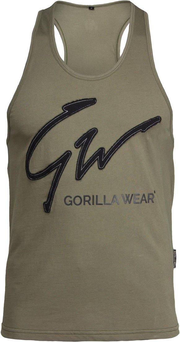 GORILLA WEAR - EVANSVILLE TANK TOP - ARMY ZÖLD TRIKÓ