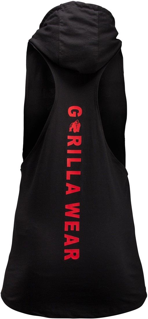 GORILLA WEAR - LAWRENCE HOODED TANK TOP - FEKETE TRIKÓ