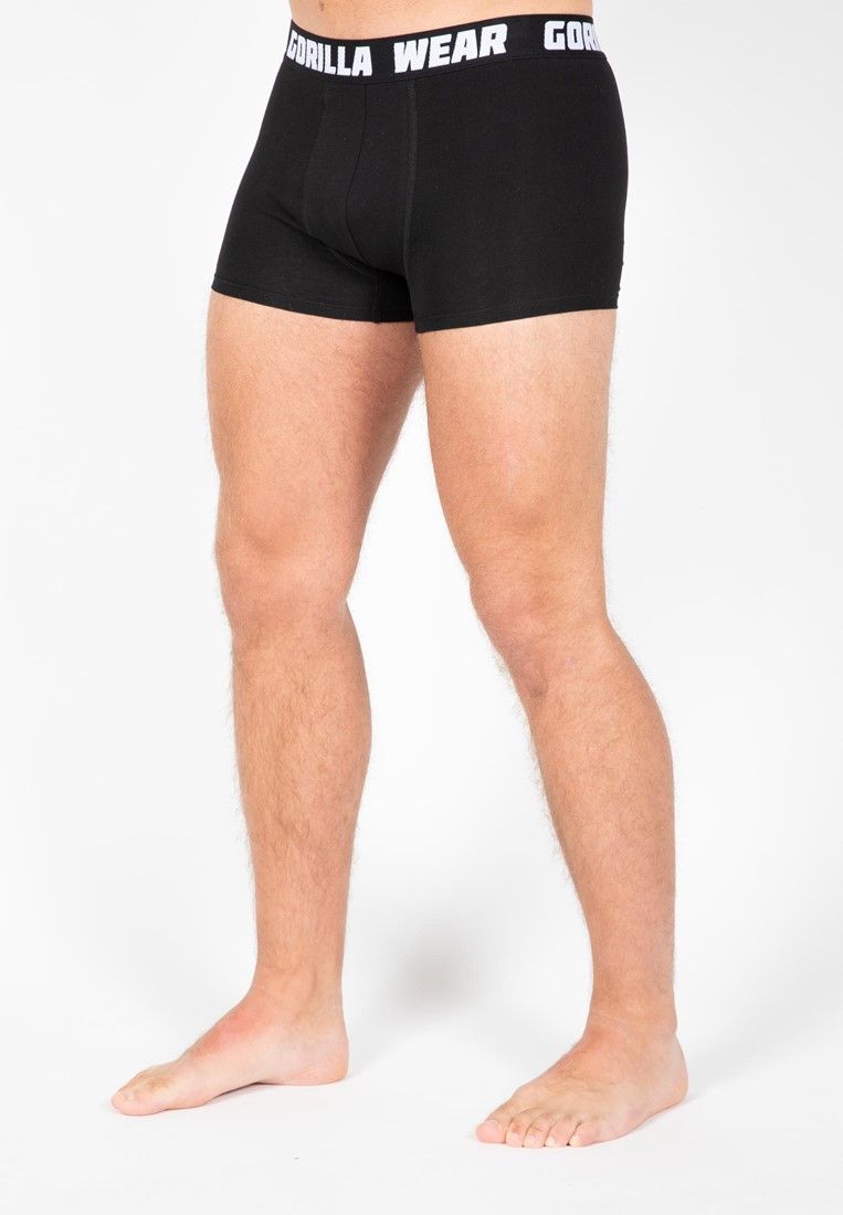 GORILLA WEAR - BOXERSHORTS 3-PACK - BOXERALSÓ 3 RÉSZES CSOMAG - FEKETE