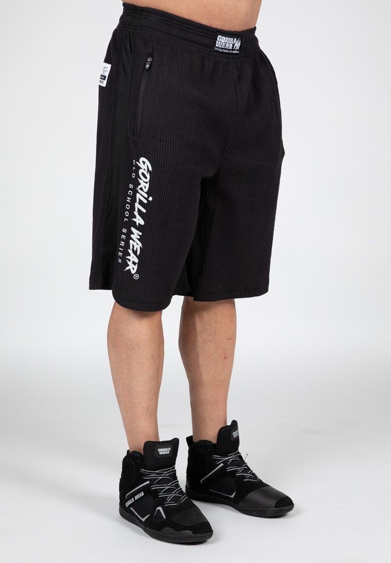 GORILLA WEAR - AUGUSTINE OLD SCHOOL SHORTS - FEKETE RÖVIDNADRÁG