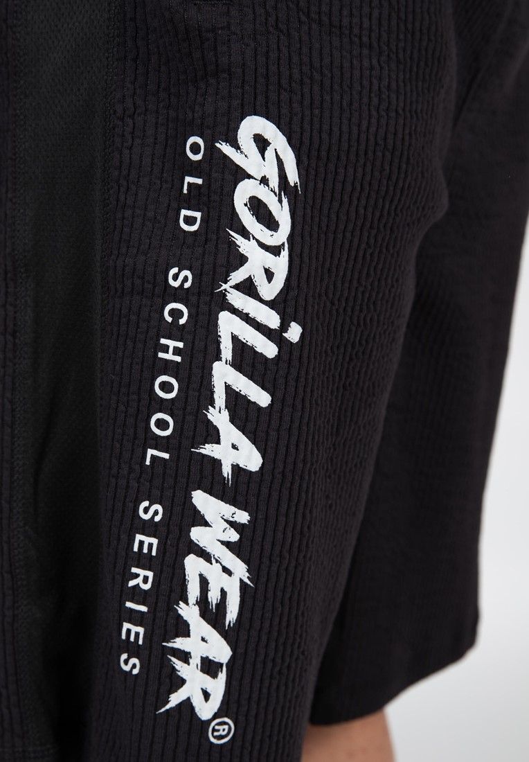 GORILLA WEAR - AUGUSTINE OLD SCHOOL SHORTS - FEKETE RÖVIDNADRÁG