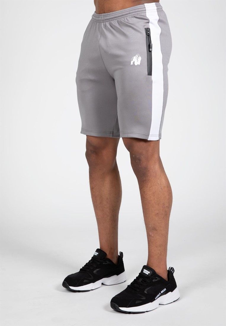 GORILLA WEAR - BENTON TRACK SHORTS - SZÜRKE RÖVIDNADRÁG