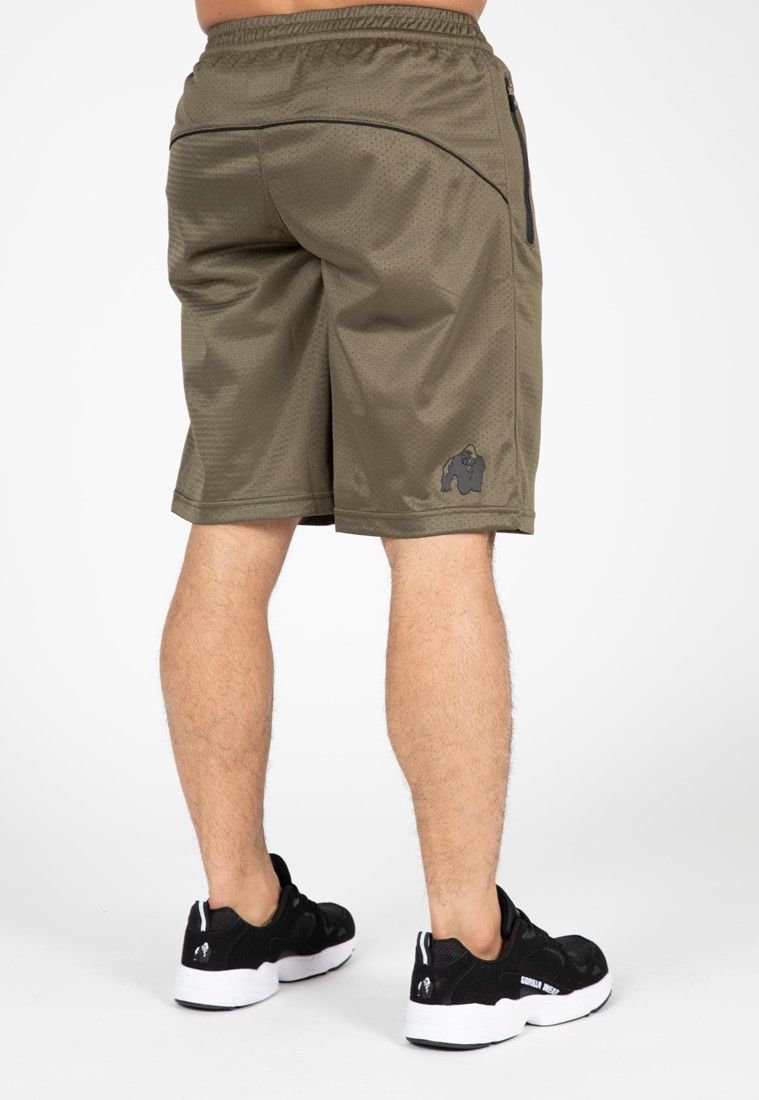 GORILLA WEAR - BRANSON SHORTS - ARMY ZÖLD RÖVIDNADRÁG