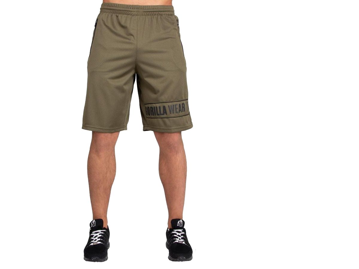 GORILLA WEAR - BRANSON SHORTS - ARMY ZÖLD RÖVIDNADRÁG