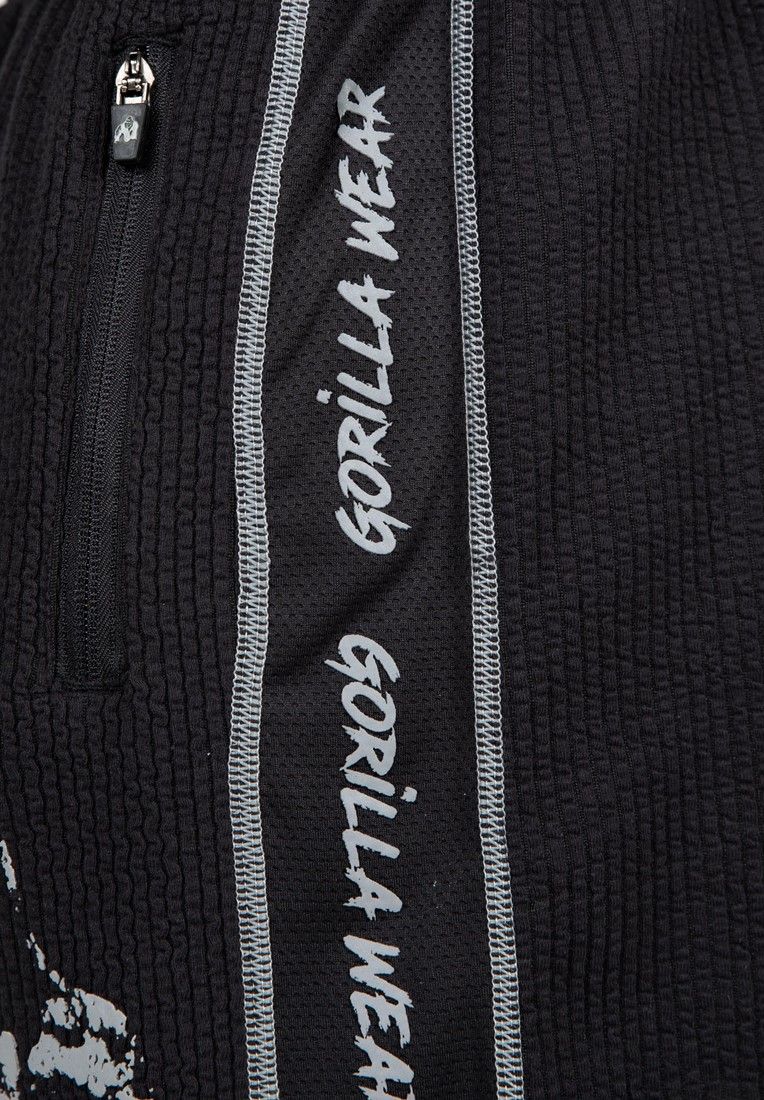 GORILLA WEAR - BUFFALO OLD SCHOOL WORKOUT SHORTS - FEKETE/SZÜRKE RÖVIDNADRÁG GORILLA WEAR - BUFFALO OLD SCHOOL WORKOUT SHORTS - FEKETE/SZÜRKE RÖVIDNADRÁG