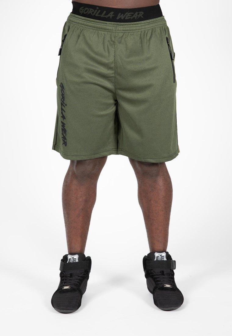 GORILLA WEAR - MERCURY MESH SHORTS - ARMY ZÖLD/FEKETE RÖVIDNADRÁG