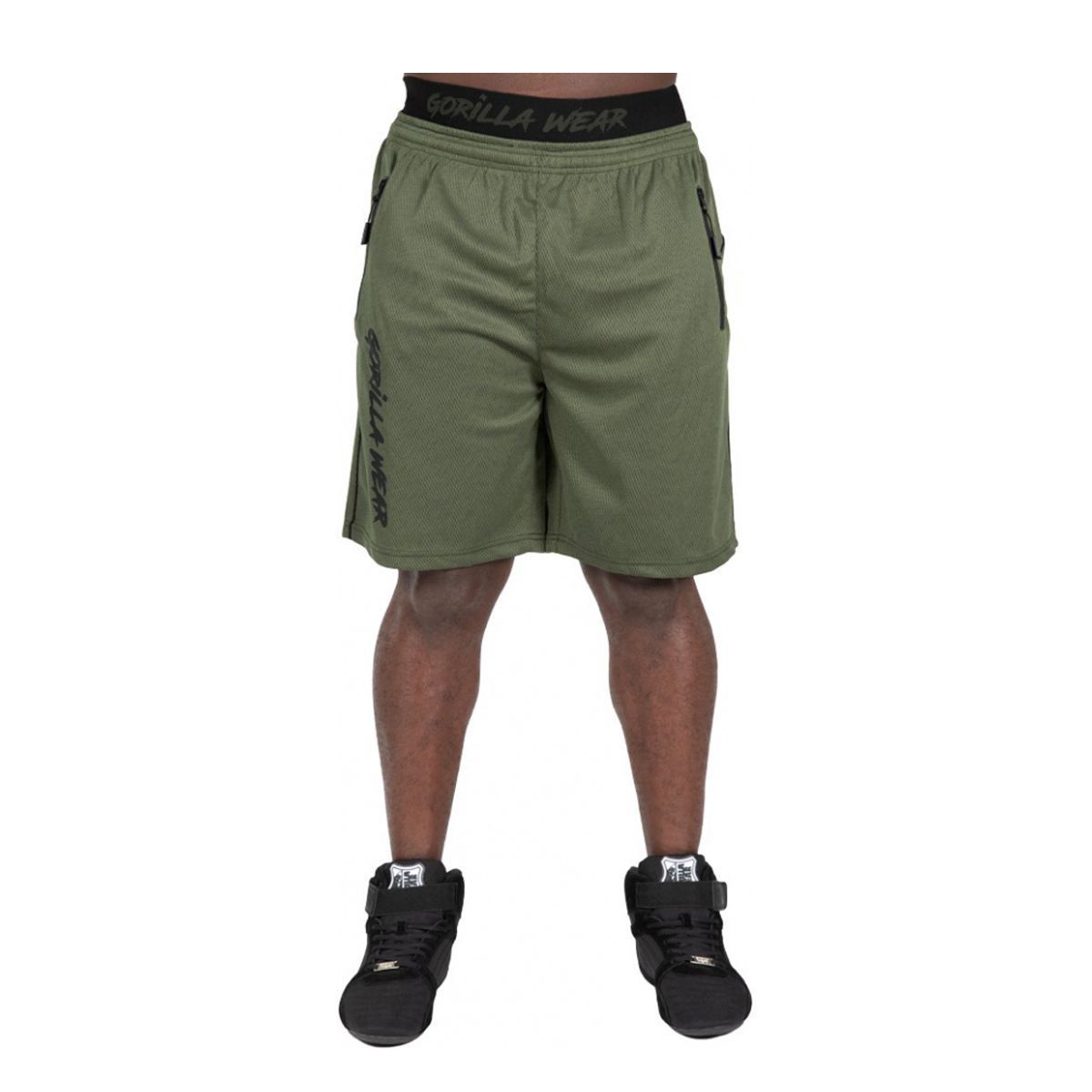 GORILLA WEAR - MERCURY MESH SHORTS - ARMY ZÖLD/FEKETE RÖVIDNADRÁG