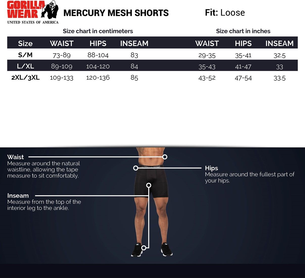 GORILLA WEAR - MERCURY MESH SHORTS - FEKETE/PIROS RÖVIDNADRÁG