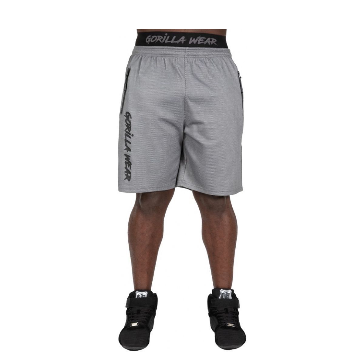 GORILLA WEAR - MERCURY MESH SHORTS - SZÜRKE/FEKETE RÖVIDNADRÁG