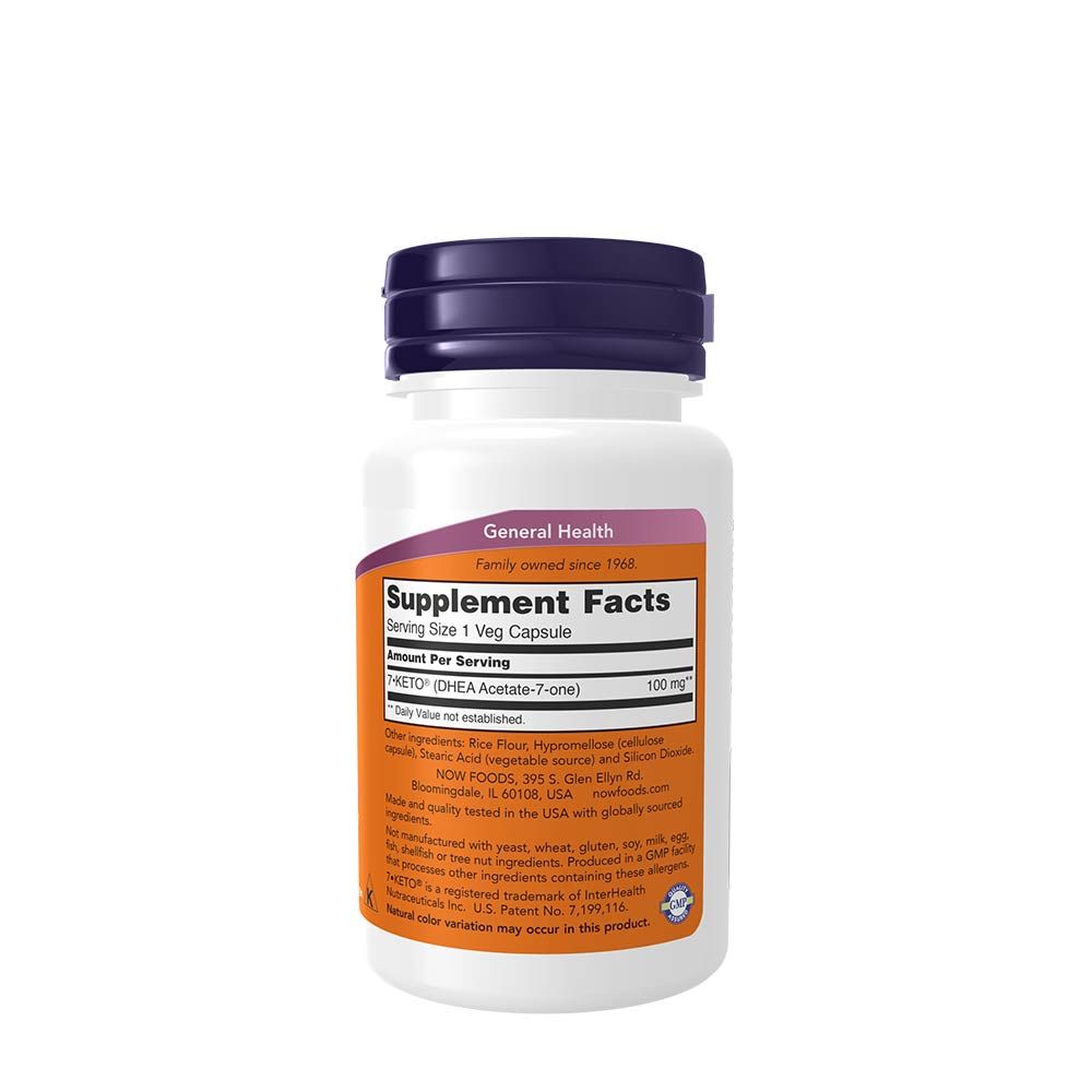 NOW - 7-KETO TESTSÚLYKONTROLLÁLÓ 100 MG - 60 KAPSZULA NOW - 7-KETO TESTSÚLYKONTROLLÁLÓ 100 MG - 60 KAPSZULA