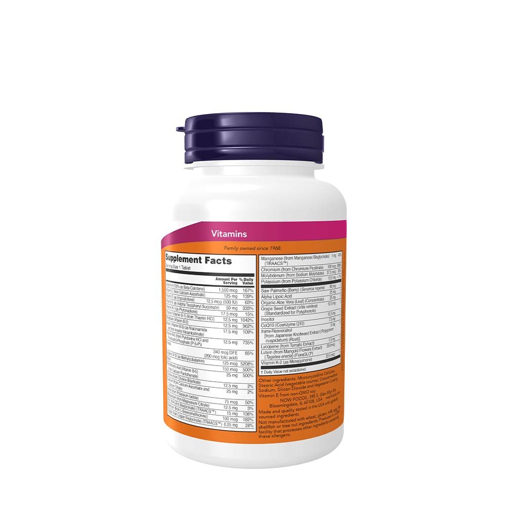 NOW - MULTIVITAMIN TABLETTA FÉRFIAKNAK - ADAM MEN'S MULTIPLE VITAMIN - 60 TABLETTA NOW - MULTIVITAMIN TABLETTA FÉRFIAKNAK - ADAM MEN'S MULTIPLE VITAMIN - 60 TABLETTA