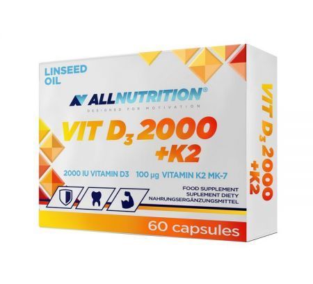 ALLNUTRITION - VITAMIN D3 2000+K2 - 60 KAPSZULA
