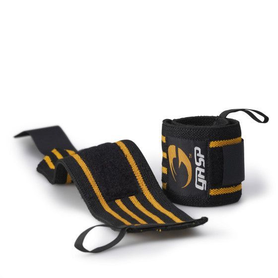GASP INC - HARDCORE WRIST WRAPS - CSUKLÓSZORÍTÓ - FEKETE/SÁRGA GASP INC - HARDCORE WRIST WRAPS - CSUKLÓSZORÍTÓ - FEKETE/SÁRGA