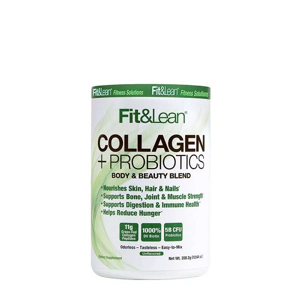 FIT & LEAN - COLLAGEN PROBIOTICS - ÍZESÍTETLEN KOLLAGÉN+PROBIOTIKUM - 358 G