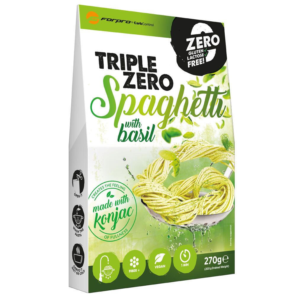 FORPRO - TRIPLE ZERO PASTA SPAGHETTI BASIL - 270 G