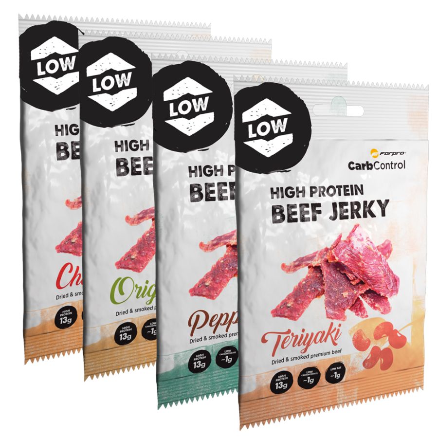 FORPRO - BEEF JERKY PEPPERED - 12X25 G