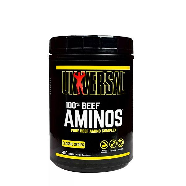 UNIVERSAL NUTRITION - 100% BEEF AMINOS - MARHAHÚS IZOLÁTUM AMINOSAV - 400 TABLETTA