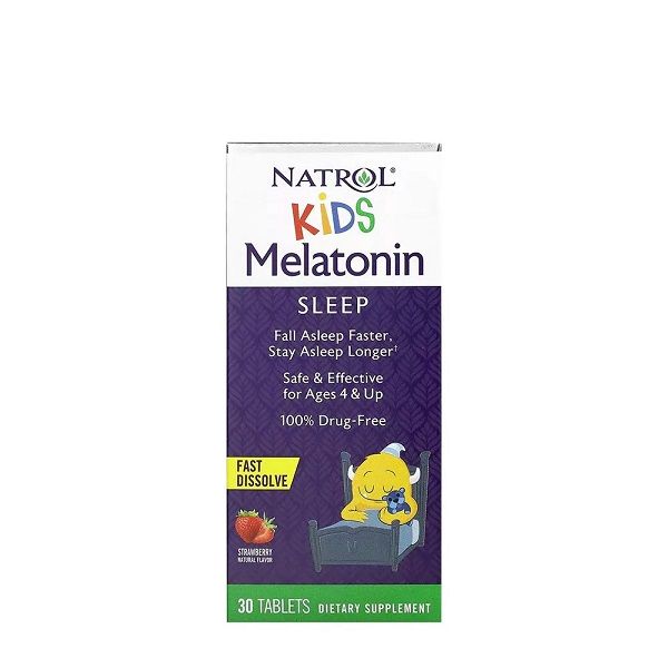 NATROL - KIDS MELATONIN - GYERMEKEK SZÁMÁRA - 30 TABLETTA