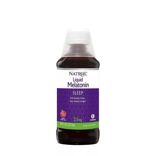 NATROL - LIQUID MELATONIN 2,5 MG - FOLYÉKONY MELATONIN - 237 ML