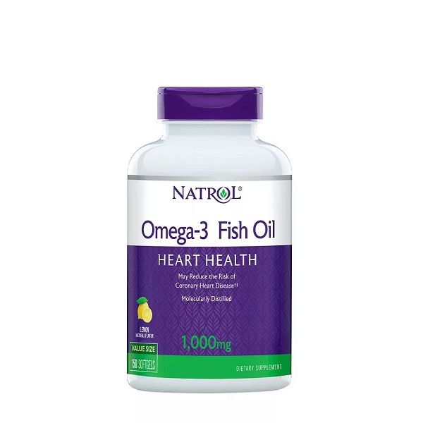 NATROL - OMEGA-3 FISH OIL 1000 MG - HALOLAJ KAPSZULA - 150 KAPSZULA