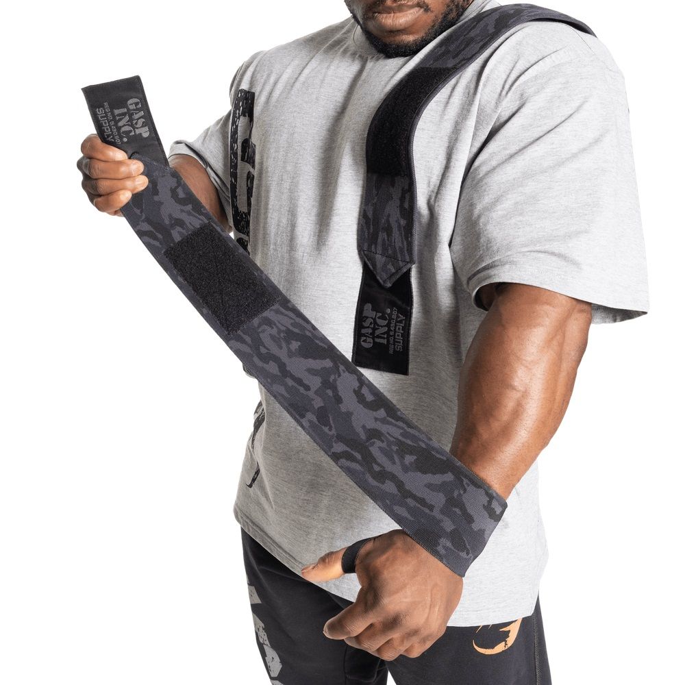 GASP INC - HD WRIST WRAPS - HEAVY DUTY WRIST WRAPS 24" DARK CAMO - TEREPMINTÁS CSUKLÓSZORÍTÓ GASP INC - HD WRIST WRAPS - HEAVY DUTY WRIST WRAPS 24" DARK CAMO - TEREPMINTÁS CSUKLÓSZORÍTÓ