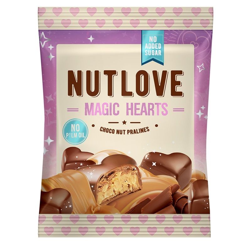 ALLNUTRITION - NUTLOVE - MAGIC HEARTS - 100 G - CHOCOLATE-NUT/CSOKOLÁDÉ