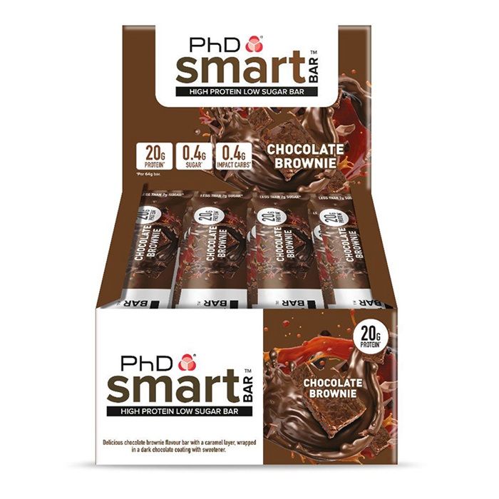 PHD NUTRITION - SMART BAR - 12X64 G - CHOCOLATE BROWNIE/CSOKOLÁDÉS BROWNIE