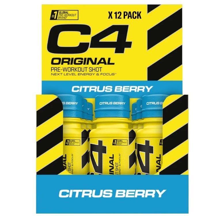 CELLUCOR - C4 ORIGINAL PRE-WORKOUT SHOTS - 12X60 ML CELLUCOR - C4 ORIGINAL PRE-WORKOUT SHOTS - 12X60 ML