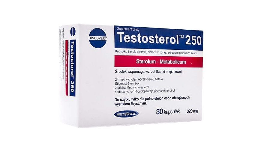 MEGABOL - TESTOSTEROL 250 - NÖVÉNYI SZTEROLOKAT TARTALMAZÓ TERMÉSZETES ANABOLIZÁTOR - 30 KAPSZULA