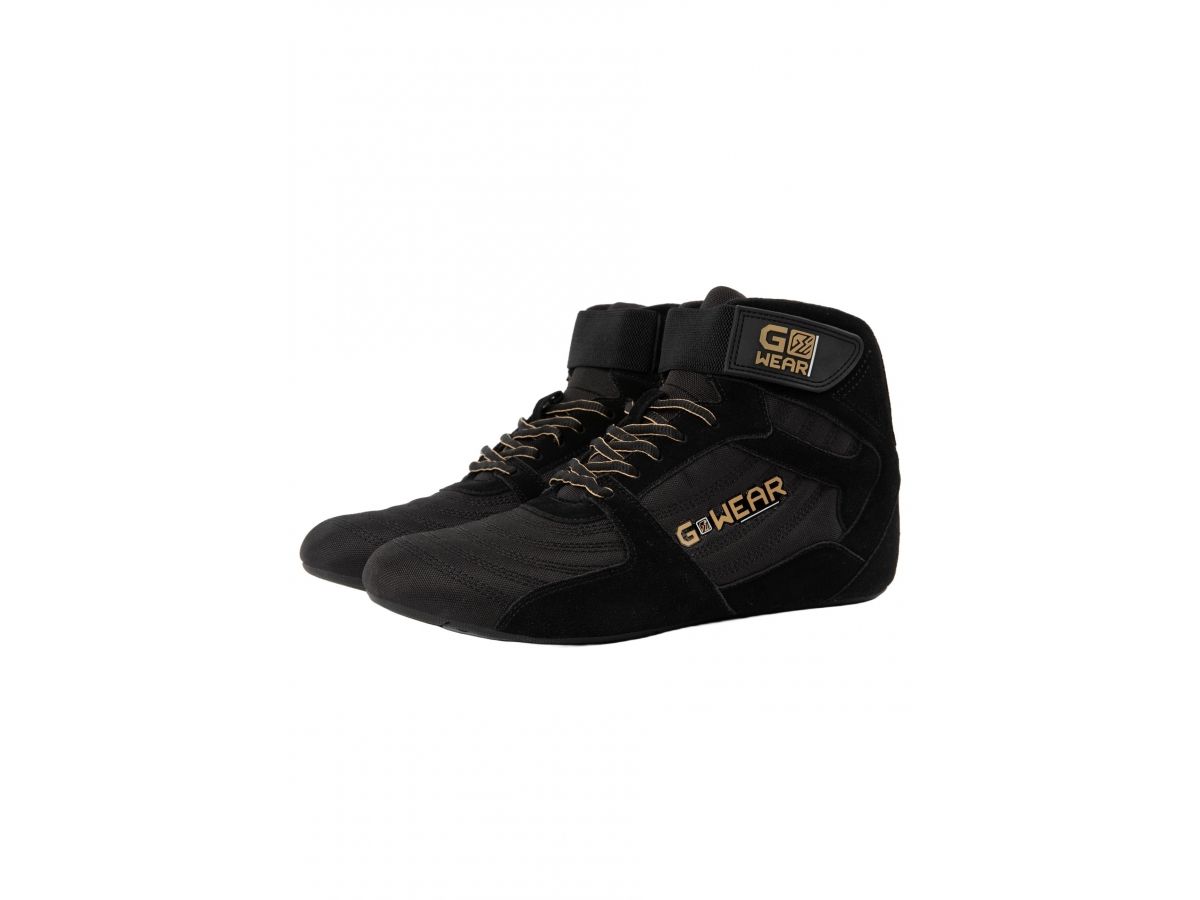 GORILLA WEAR - GWEAR PRO HIGH TOPS - MAGASSZÁRÚ EDZŐCIPŐ - FEKETE/ARANY