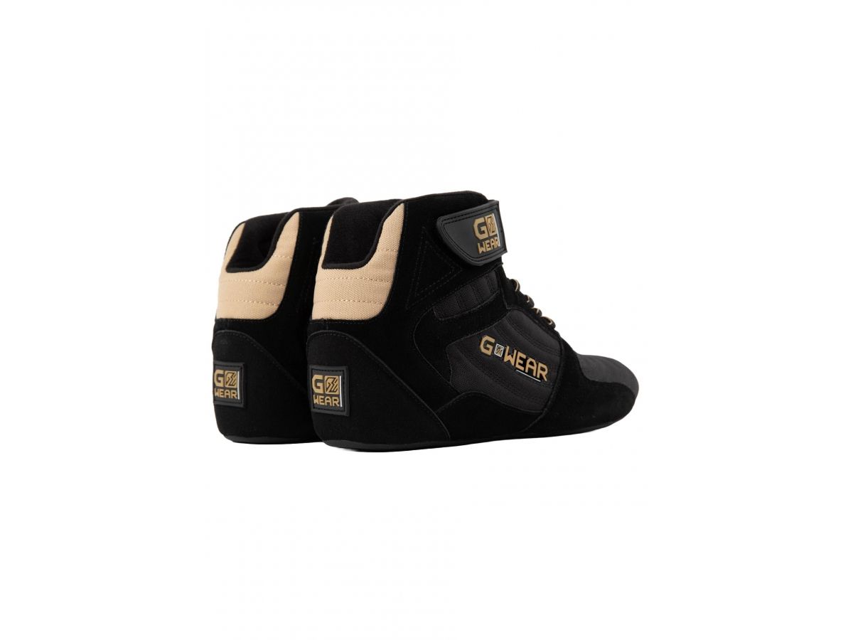 GORILLA WEAR - GWEAR PRO HIGH TOPS - MAGASSZÁRÚ EDZŐCIPŐ - FEKETE/ARANY