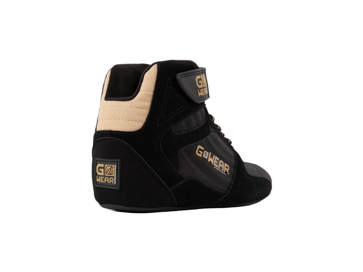 GORILLA WEAR - GWEAR PRO HIGH TOPS - MAGASSZÁRÚ EDZŐCIPŐ - FEKETE/ARANY