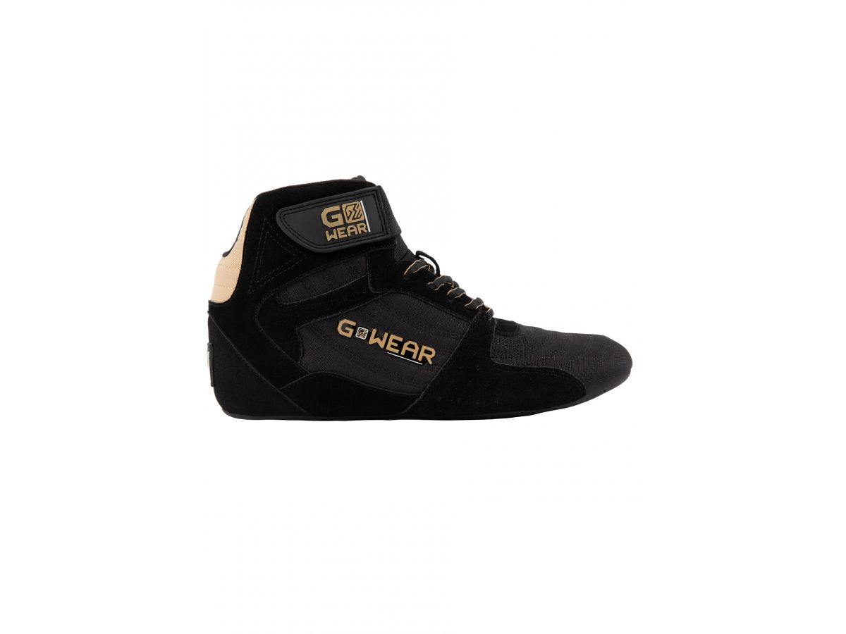 GORILLA WEAR - GWEAR PRO HIGH TOPS - MAGASSZÁRÚ EDZŐCIPŐ - FEKETE/ARANY