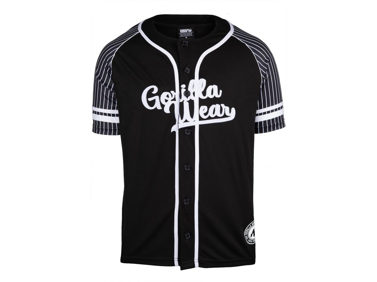 GORILLA WEAR - 82 BASEBALL JERSEY BLACK - FEKETE PÓLÓ