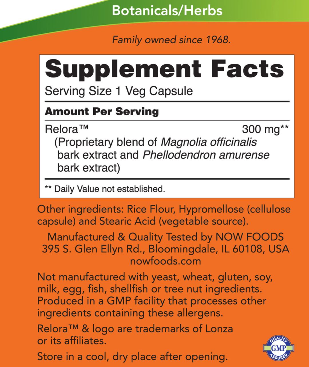NOW - RELORA 300 MG - 60 KAPSZULA NOW - RELORA 300 MG - 60 KAPSZULA