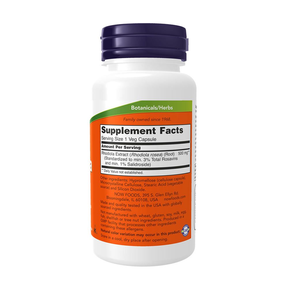 NOW - RHODIOLA - ARANYGYÖKÉR 500 MG - 60 KAPSZULA NOW - RHODIOLA - ARANYGYÖKÉR 500 MG - 60 KAPSZULA