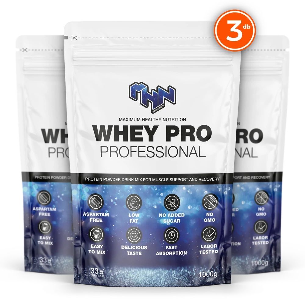 MHN SPORT - WHEY PRO PROFESSIONAL TRIO PACK - 3X1000 G