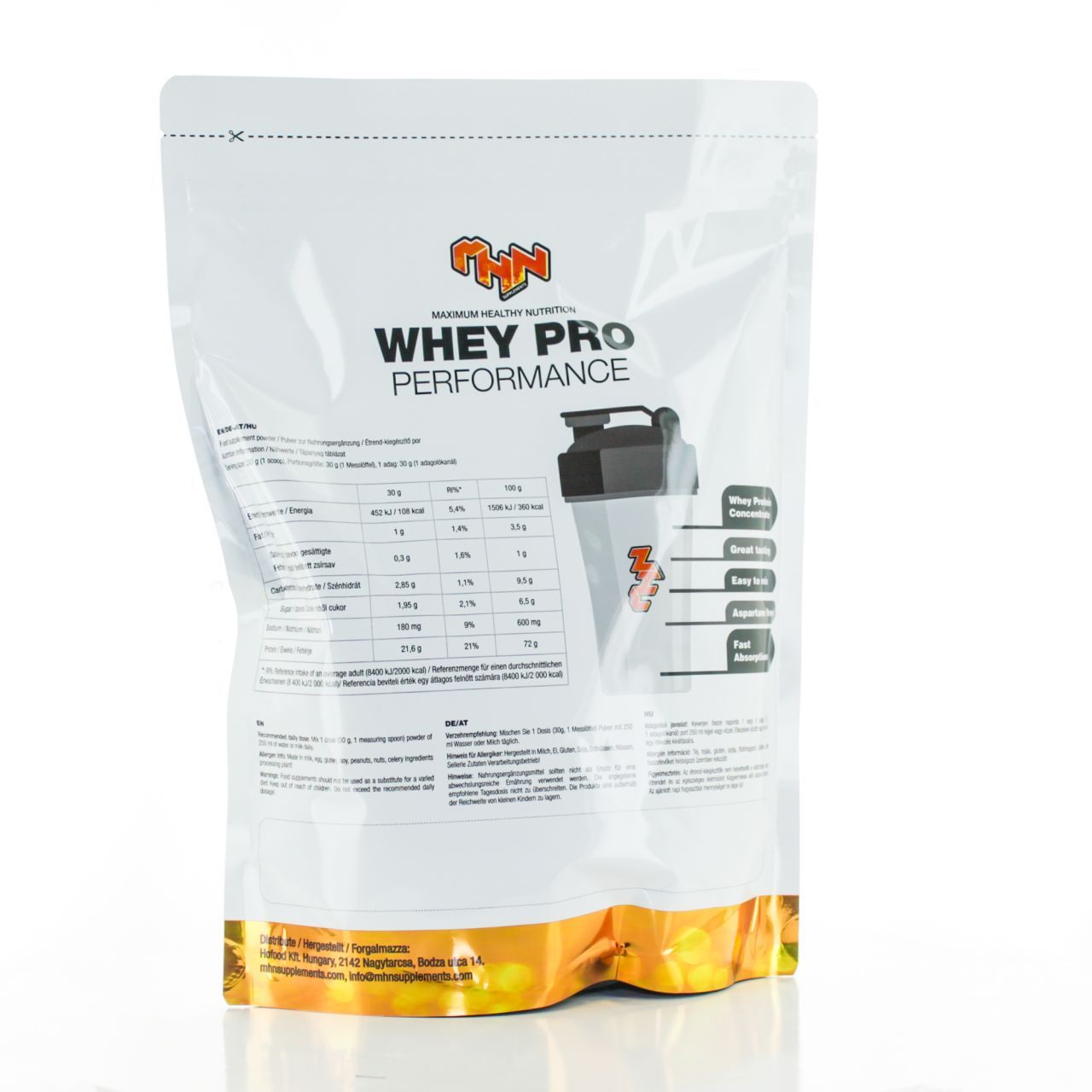 MHN SPORT SUPPLEMENTS - WHEY PRO PERFORMANCE - 5-ÖS CSOMAG - 5X1000 G MHN SPORT SUPPLEMENTS - WHEY PRO PERFORMANCE - 5-ÖS CSOMAG - 5X1000 G
