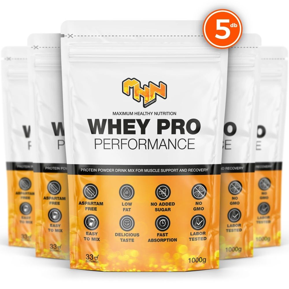 MHN SPORT SUPPLEMENTS - WHEY PRO PERFORMANCE - 5-ÖS CSOMAG - 5X1000 G MHN SPORT SUPPLEMENTS - WHEY PRO PERFORMANCE - 5-ÖS CSOMAG - 5X1000 G