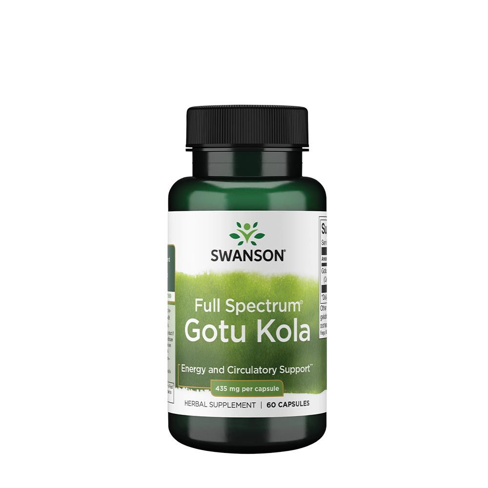 SWANSON - GOTU KOLA 435 MG - ÁZSIAI GÁZLÓ GYÓGYNÖVÉNY - 60 KAPSZULA SWANSON - GOTU KOLA 435 MG - ÁZSIAI GÁZLÓ GYÓGYNÖVÉNY - 60 KAPSZULA